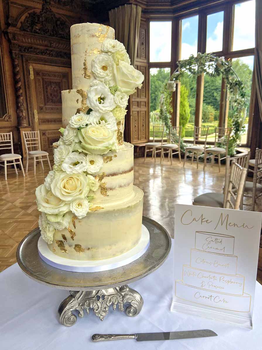 Large Wedding Cake In A Manor House